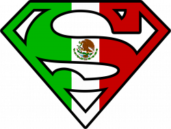 Superman Mexican Flag Logo Black Tshirt – TshirtNow