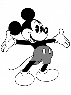 Mickey Mouse Black And White Drawing at GetDrawings.com | Free for ...