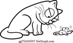 Cat Mouse Cartoon Clip Art - Royalty Free - GoGraph