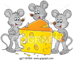 Stock Illustration - Mice and cheese. Clipart gg71187804 ...