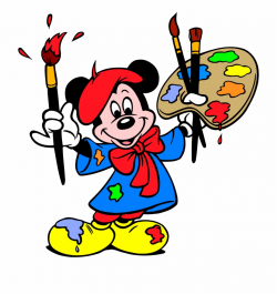 Alistair Gentry - Mickey Mouse Painting Clipart Free PNG ...