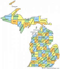Printable Michigan Maps | State Outline, County, Cities