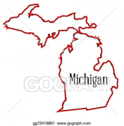 EPS Vector - Michigan. Stock Clipart Illustration gg72418861 ...