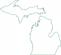 Michigan Map Outline Clip Art at Clker.com - vector clip art online ...