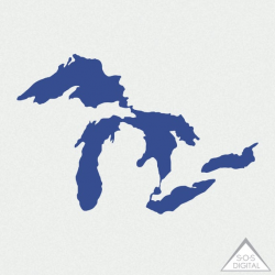 Great Lakes Clipart, Michigan Clipart, Great Lakes PNG, State of Michigan,  Mitten, Small Commercial Use OK, PNG, Clipart, scrapbook element