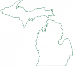 Michigan Map Outline Clip Art at Clker.com - vector clip art ...