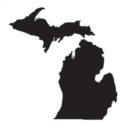 Michigan silhouette vinyl decal | Products | Book folding ...