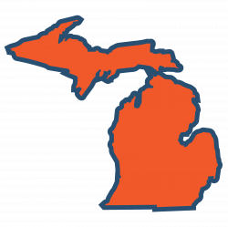 Solid Color Die Cut Michigan 4