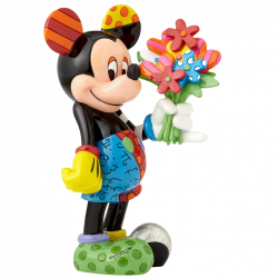 Disney's Mickey Mouse with Flowers Figurine designed by Romero Britto