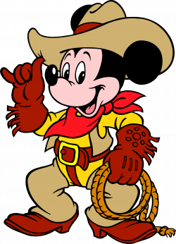 Mickey Mouse Minnie Mouse Pluto Donald Duck Cowboy - Sheriff 2266 ...