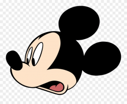 Clipart Ear Micky Mouse - Mickey Mouse Face Transparent ...