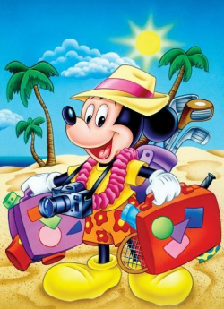 Mickey Mouse Summer Traveler Beach Vacation Clip Disney ...