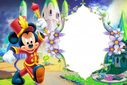 Kids Transparent PNG Photo Frame with Micke Mouse | Cute Frames ...