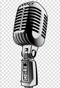 Gray and black condenser microphone art, Microphone Cartoon ...