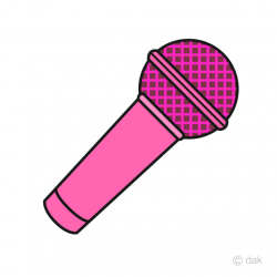 Pink Microphone Clipart Free Picture｜Illustoon