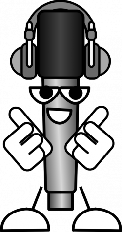 Clipart - Mike the Mic with Headphones