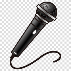 Black corded microphone art, Microphone Emoji Wikimedia ...