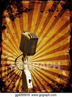 Stock Illustration - Grunge microphone. Clipart gg4265918 ...