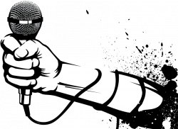 HD Hand Holding Microphone Clipart , Png Download - Hip Hop ...