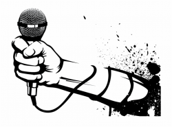 Hand Holding Microphone Clipart , Png Download - Hip Hop ...