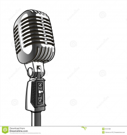 Vintage Microphone - Vector Royalty Free Stock Image - Image ...