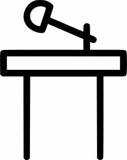 Rostrum Dias Microphone Podium Stage Conference Speech Svg Png Icon ...