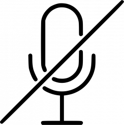 Audio Mic Microphone Record Broadcast Mute Svg Png Icon Free ...