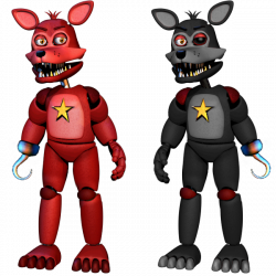 A Lefty version of Rockstar Foxy and Rockstar Foxy without ...