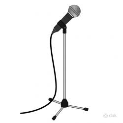 Microphone Stand Clipart Free Picture｜Illustoon