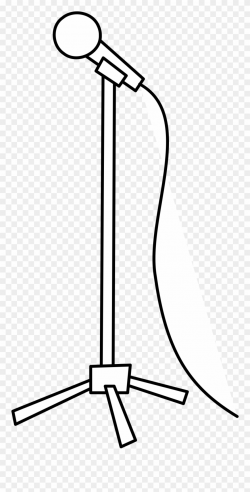 Big Image - Microphone Stand Clip Art - Png Download ...