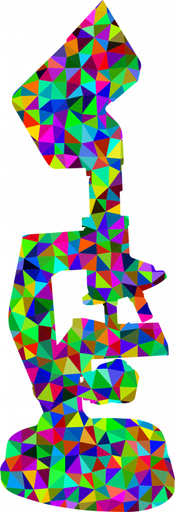 Clipart - Low Poly Prismatic Microscope Silhouette