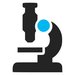 File:Microscope icon (black and blue).svg - Wikimedia Commons