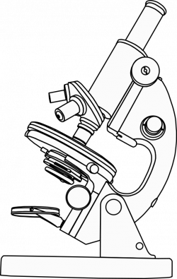 Microscope Clipart Black And White | Letters Format