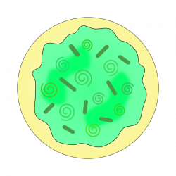 Clipart - Green Swirl Sugar Cookie - Solid