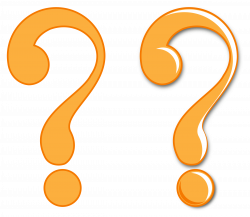 Clipart - Question Mark symbol flat and glossy