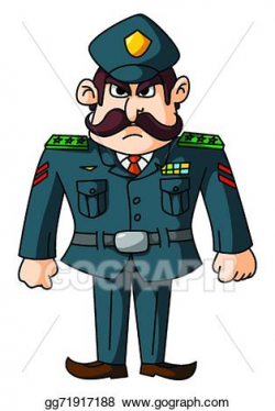 Vector Clipart - General army. Vector Illustration ...
