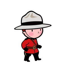 Canada Royal Canadian Mounted Police Clip art - Military posture of ...