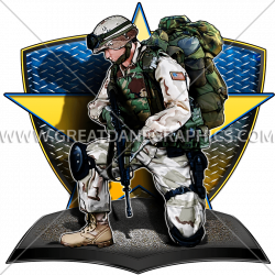 Military Recon | Production Ready Artwork for T-Shirt Printing
