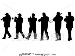 Vector Clipart - Military musicians one. Vector Illustration ...