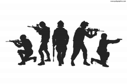 Silhouette Soldier Military Army - soldiers png download ...