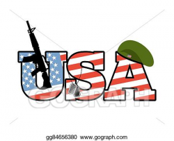 Vector Art - Us army emblem. flag of united states. military ...