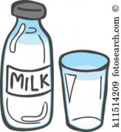 Glass of milk clipart » Clipart Station