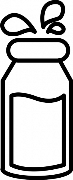 Bottle Of Milk With Droplets Svg Png Icon Free Download (#58602 ...