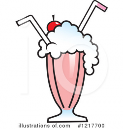 Milkshake Clipart #1217700 - Illustration by Johnny Sajem