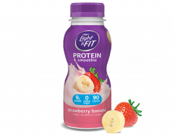 Strawberry Banana Protein Smoothie | Light & Fit®