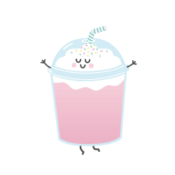 Happy Milkshake Sticker by Mr. Wonderful for iOS & Android | GIPHY