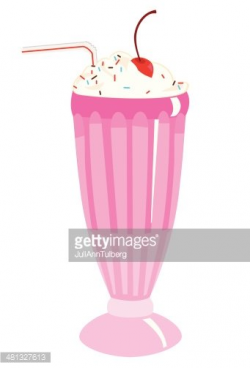 Strawberry Milkshake Illustration premium clipart ...
