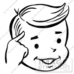 Mind Black And White Clipart
