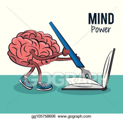 EPS Vector - Mind and brain power concept. Stock Clipart ...