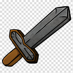 MineCraft Icon , Stone Sword, brown and gray sword ...